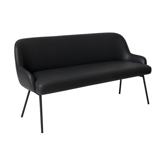 Bancheta piele SASHA culoare NEGRU