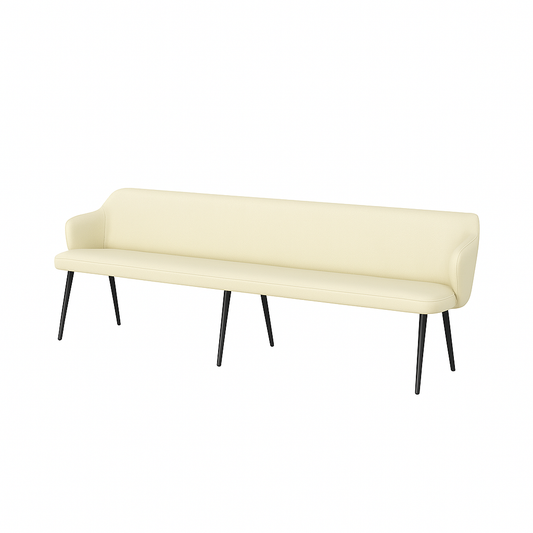 Bancheta piele ZOE culoare BEJ DESCHIS