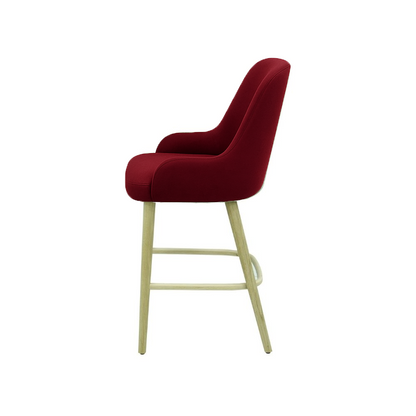 Scaun bar catifea BEJ | model ROCCO