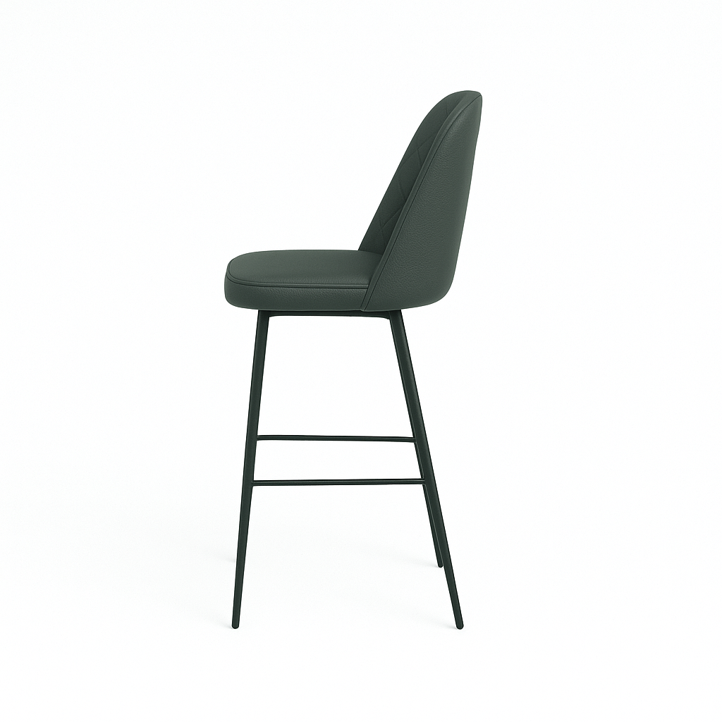 Scaun bar piele naturala BEJ | model FOX