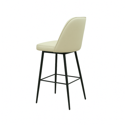 Scaun bar piele naturala BEJ | model FOX