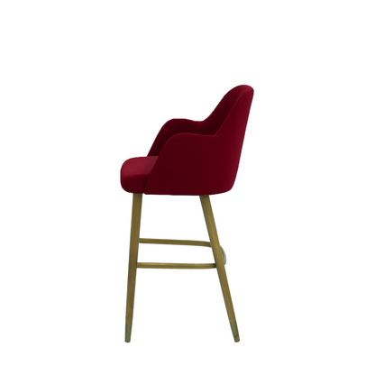 Scaun bar catifea BORDO | model PINO