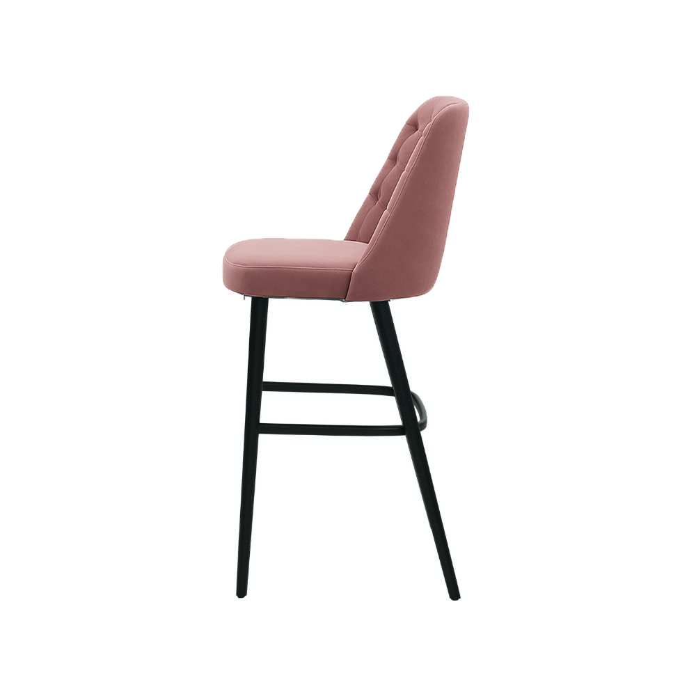 Scaun bar catifea BEJ | model SCOT