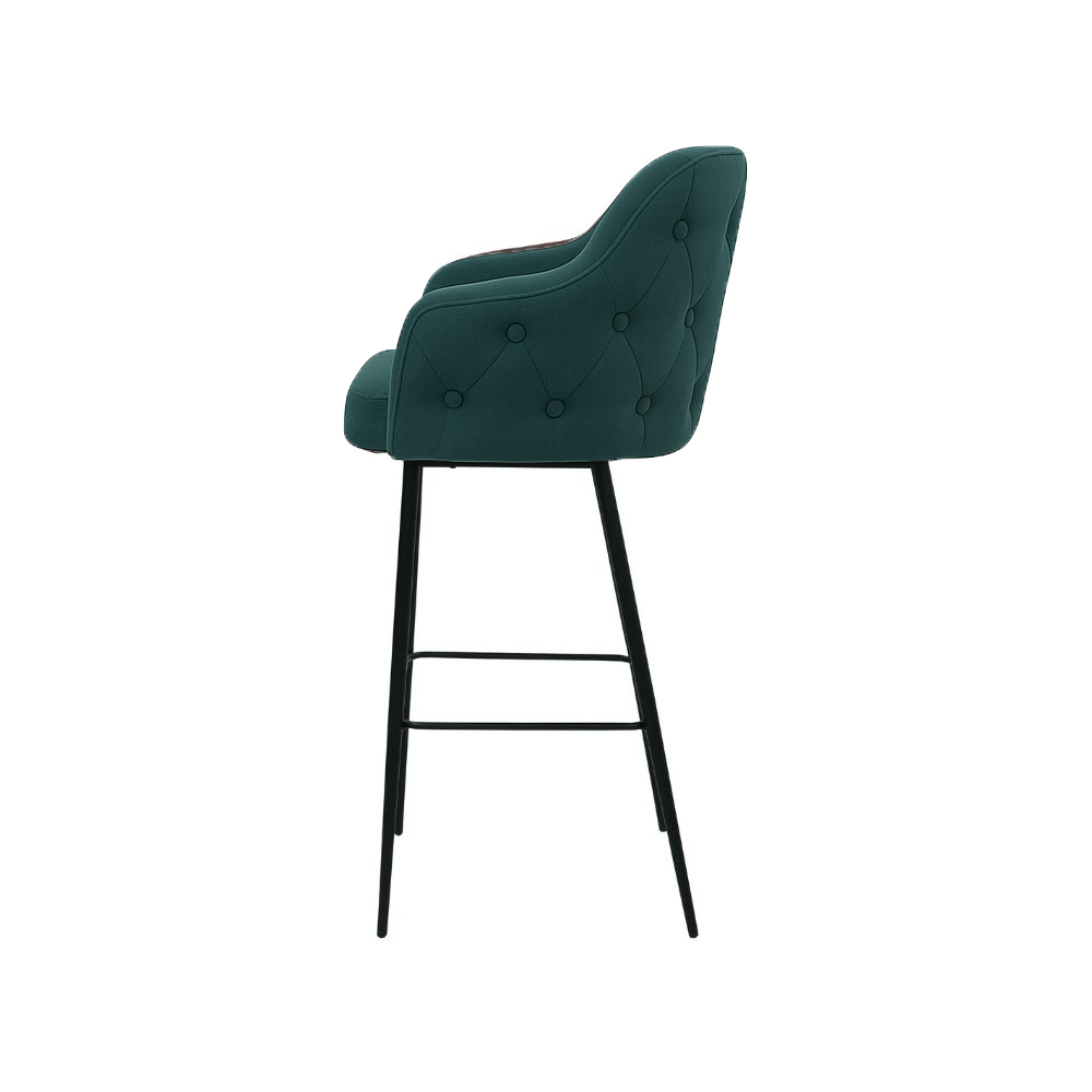 Scaun bar catifea GALBENA | model TEONA