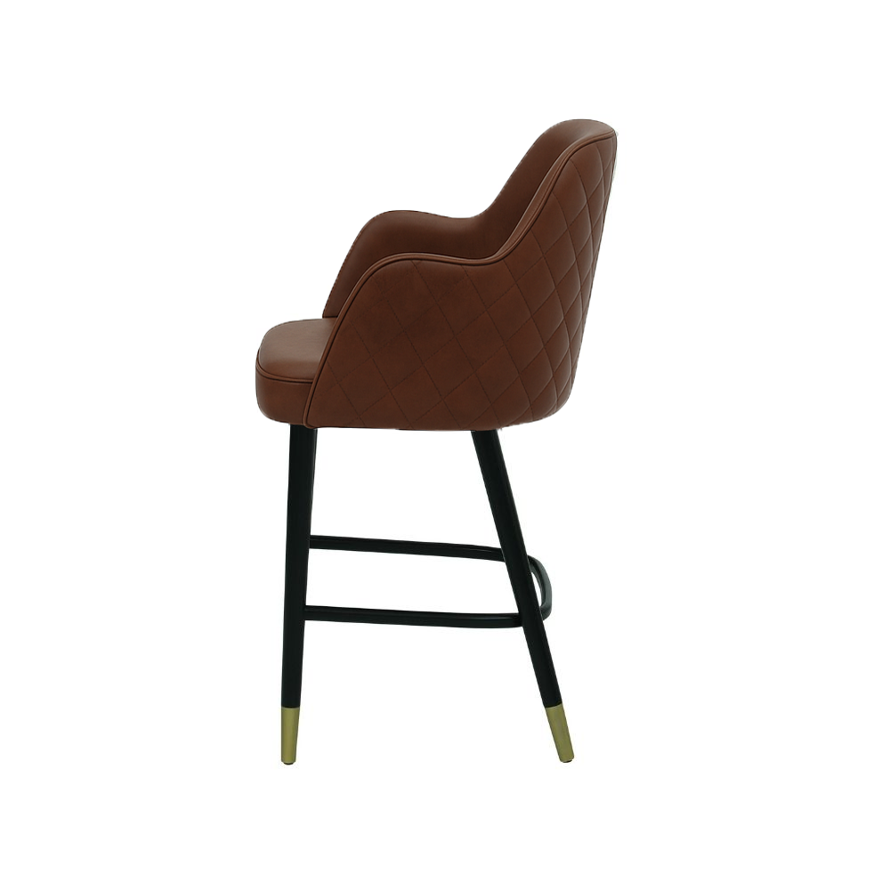 Scaun bar piele VERDE | model PINO X