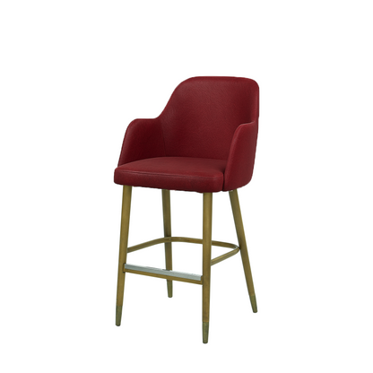 Scaun bar piele VERDE | model PINO