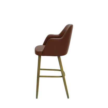 Scaun bar piele VERDE | model PINO