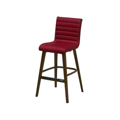 Scaun bar piele naturala GALBENA | model RIGA