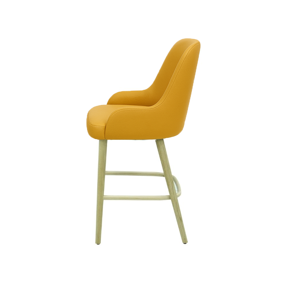 Scaun bar piele VERDE | model ROCCO