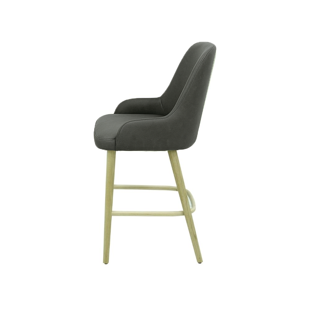 Scaun bar piele GALBENA | model ROCCO