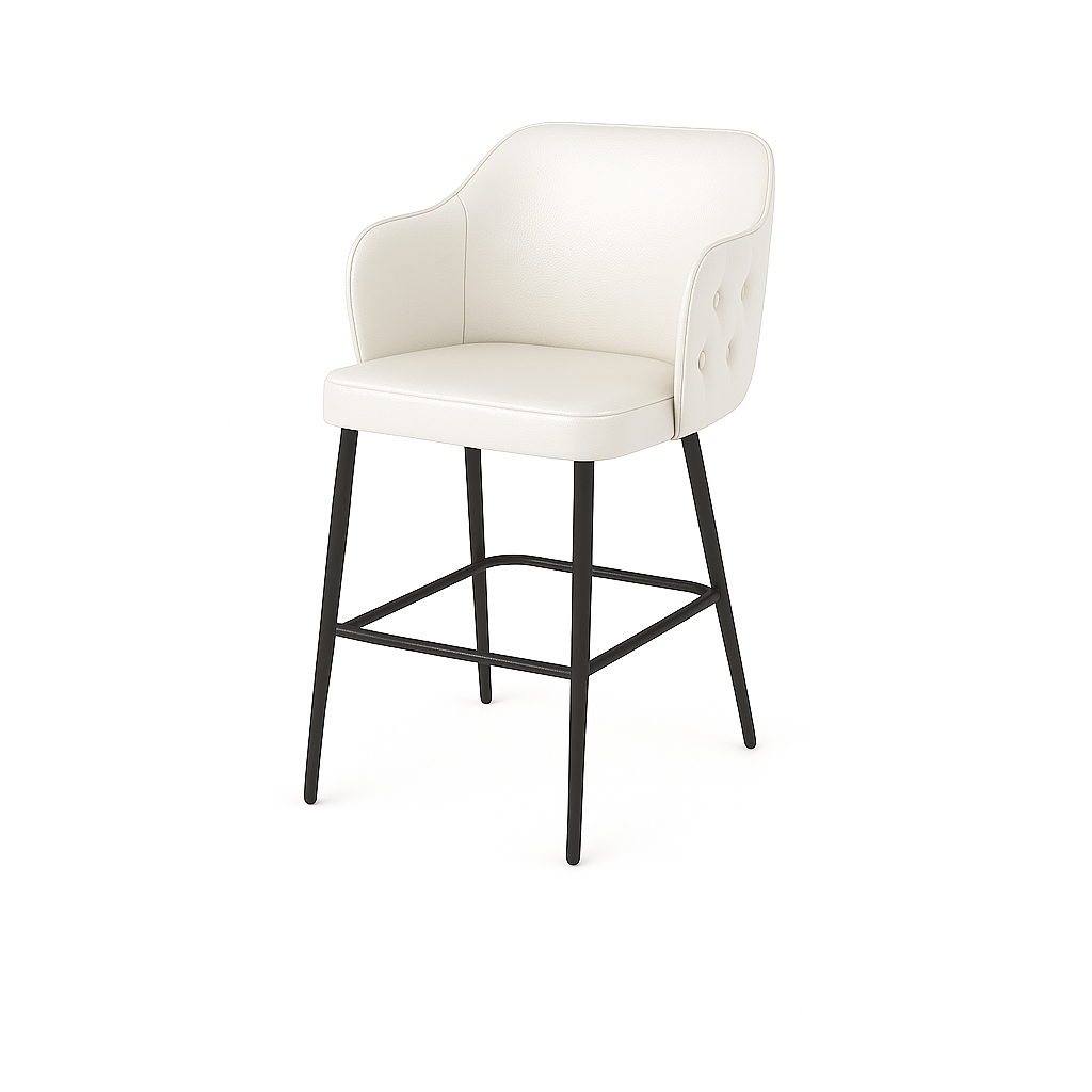 Scaun bar piele GALBENA | model TEONA