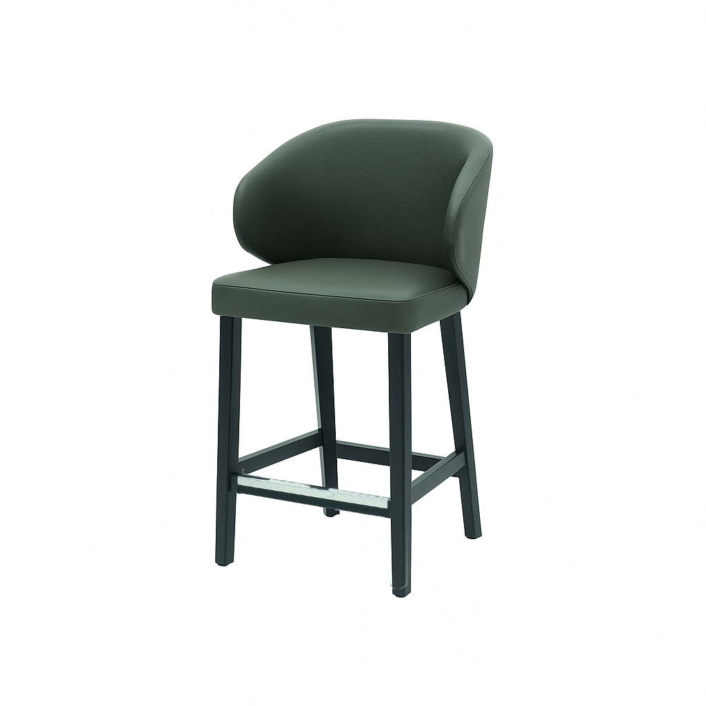 Scaun bar piele naturala BEJ | model CAPRICE