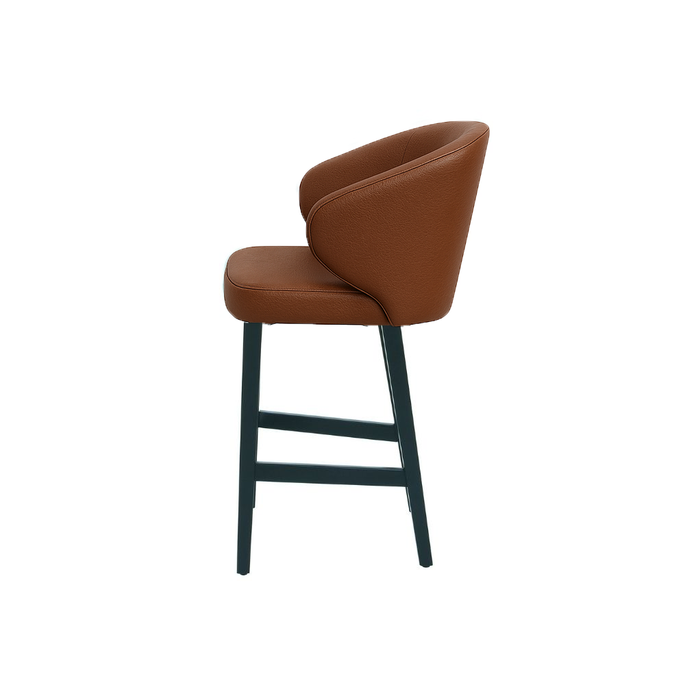 Scaun bar piele naturala ALBASTRA | model CAPRICE