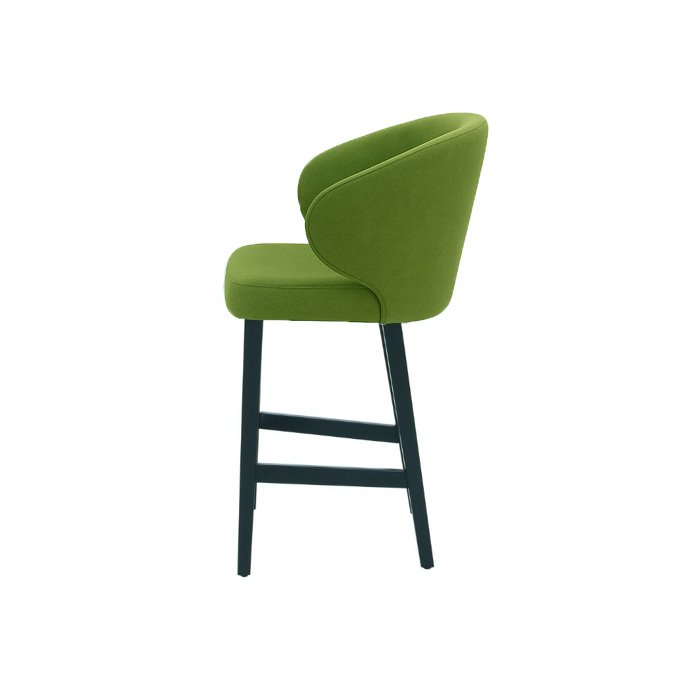 Scaun de bar catifea ALBASTRA | model CAPRICE