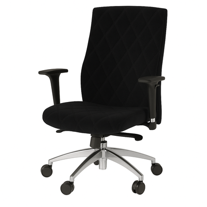 Scaun birou catifea NEAGRA| model MAGIC O